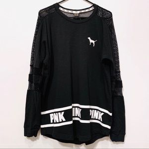 PINK sweatshirt with mesh arms